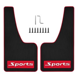 Flaconi 2 x car mudflaps, universal mud flaps, splash guard, front and rear mud flaps, splash guard, universal dirt catcher for car, SUV, van, SUV, MPV, pickup