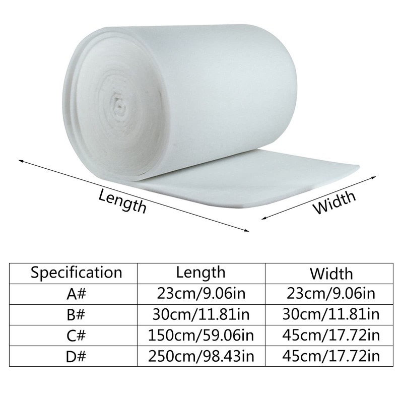 Filter for air conditioners, polyester filter roll, foam for air