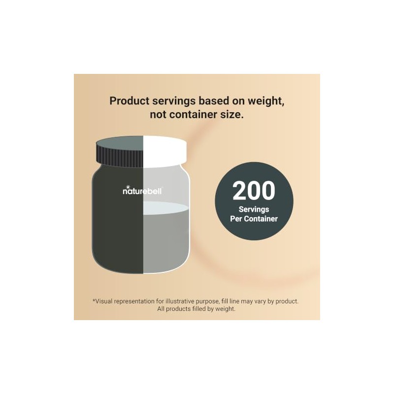 NatureBell Creatine Monohydrate Powder 1,000g, 5,000mg Per Serving, 200 Servings