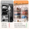 Sonyabecca 3-Tier Hanging Closet Organizer, Foldable Cabinet Wire Storage Basket