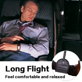 ZOKLU Foot Rest Airplane Travel Footrest - Flight Leg Hammock Hanger Sling to Prevent Back, Leg, Knee, Hip Pain & Stiffness - Portable Travel Accessories Adjustable Height for Plane, Train, Office