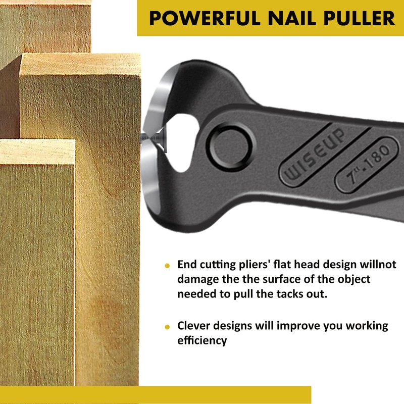 4Pcs Upholstery Staple Remover Tools Set Including End Cutting Pliers
