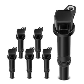 YHTAUTO Set of 6 Ignition Coil Packs Replacement for Hyundai Santa Fe 2007-2009 Entourage 2009-2010, Kia Optima 2006-2010 Magentis 2007-2010, Rondo 2007-2011 2.7L 3.8L V6, Replace 5C1624
