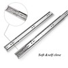 Gobrico 6Pairs(12pcs) 22-Inch Full Extension Telescopic Side/Rear Mount Drawer Slides
