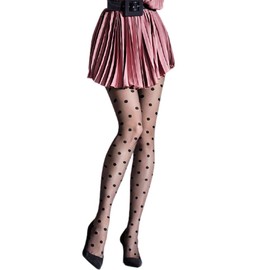 SENTELEGRI Ladies Fashion Design POLKA DOT Pattern Tights Circlet (Large)