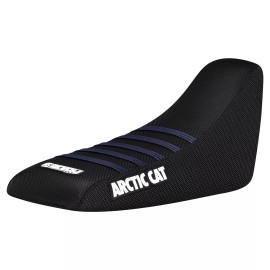 Enjoy Mfg Arctic Cat 50 90 Gripper Seat Cover  2002 - 2005  ALL BLACK / KTM BLUE ribs #256