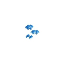 Trixter Kit Equipo De Protección Para Patinar Niños Conjunto De Rodilleras Coderas Y Muñequeras Color Azul