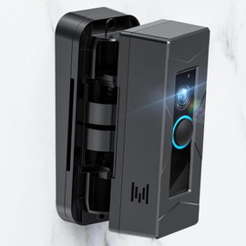 Dedicated Mounting Bracket for Ring Doorbell, Ring Camera Doorbell Mount with Inclined Plate and Angle Mount, for Apartment School Hotel(Not included doorbell)