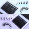 Geeneiya Lash Extension Kit Thick Cluster Lashes DIY Eyelash Extension