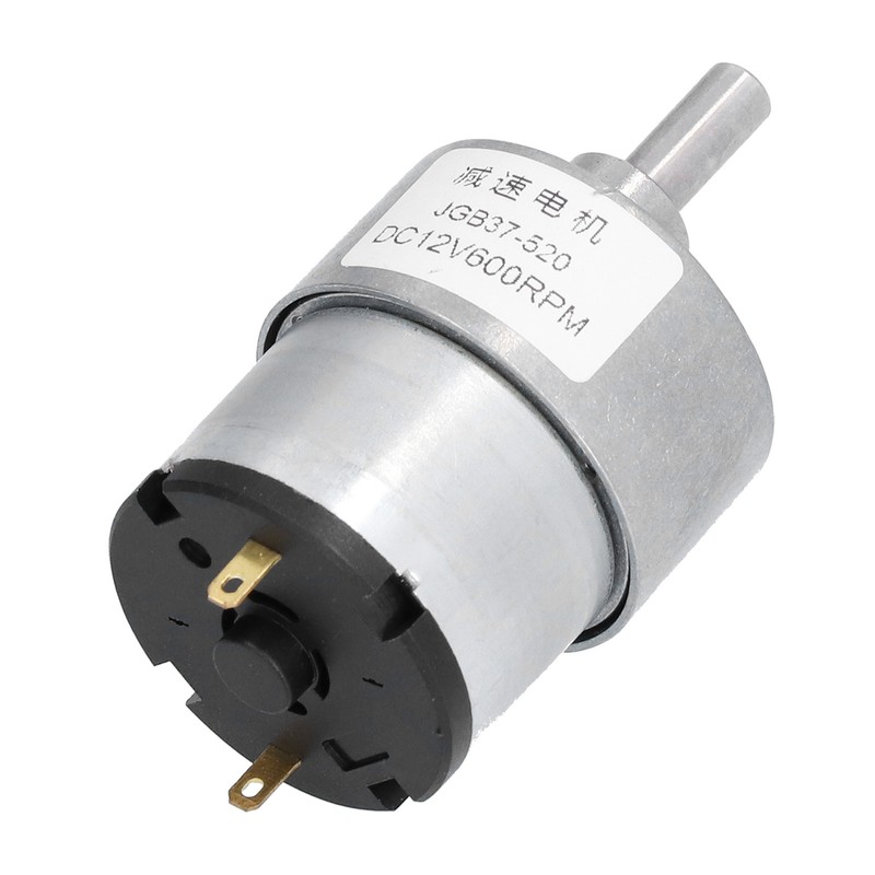 JGB37‑520 12V 600RPM DC Worm Gear Motor Turbo Reducer Shaft