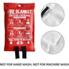 WUERLI Fire Blanket,47" x 71",Fiberglass Fire Blanket for Camping and