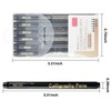 SAYEEC Calligraphy Brush Pens, Refillable Hand Lettering Pen, Black Ink