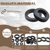 35 Pcs Black Rubber Grommets Rubber Hole Grommet Cable Grommet