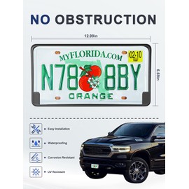 License Plate Frame for RAM 1500 TRX 2021 2022 2023 2024 Ram 1500 TRX Launch 2021 Ram 1500 Rebel 2019-2024 Replace CH1068153 68274219AD Front Bumper License Plate Bracket Holder(Not fit DS Bumper)