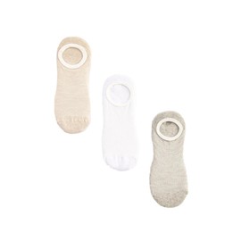 Koton Women 3-Pack No Show Multicoloured Socket Socks Set, ECRU(002)
