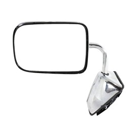 KarParts360 For Dodge W100/D100 1990 Door Mirror Driver Side | Chrome | Manual Folding | Power Adjust | Non-Heated | Non-Towing | 6 By 9 Inches Housing | Replacement For CH1320273 | 55154669