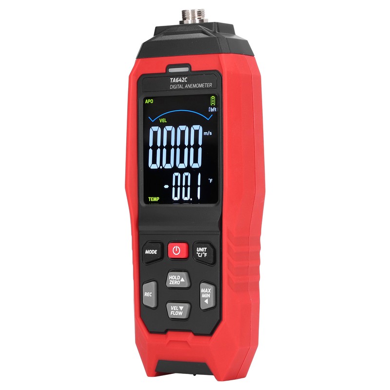 Portable Digital Anemometer Handheld Air Flow Velocity Tester Wind Speed