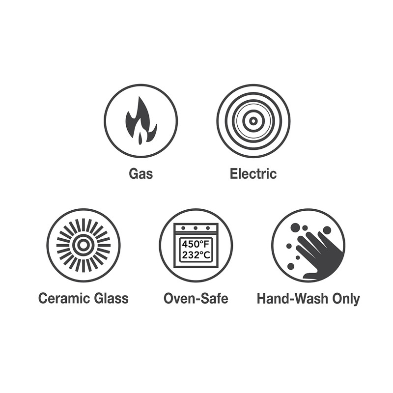 Prisma 7 Qt Enameled Cast Iron Covered Square Dutch Oven