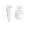 MIXNEX 2-Pack Wall-Mounted Hydroponic Planters – Hanging Flower Vases for
