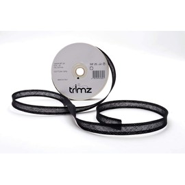 Inastri 14/ 4/ 4 mm Cotton Bias Binding, Black (Black) 21