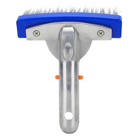 Namvo Pool Brush, 5 Inch Swimming Pool Brush Head, Pool Cleaning Brush, Heavy Duty Stainless Steel Swimming Pool Brush, Pool Cleaning Brush for Walls/Tile Floors