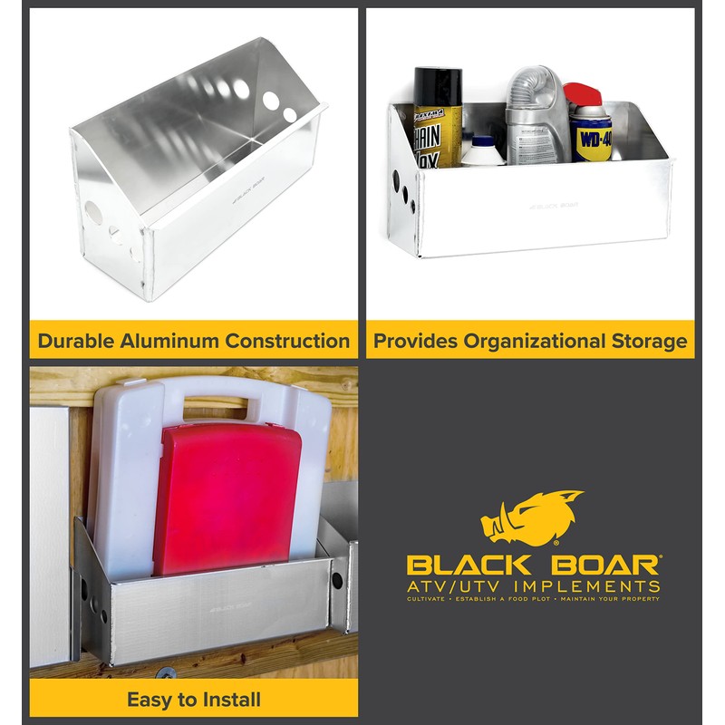 Black Boar Aluminum Small Universal Storage Container for Enclosed Trailer/Garage