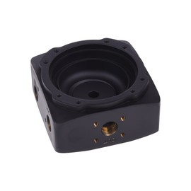 Alphacool Eisdecke D5 Pump Top, Brass, Deep Black