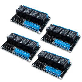 Innfeeltech 4pcs DC 24V Relay Module 4 Channel Relay with Optocoupler High or Low Level Trigger Expansion Board
