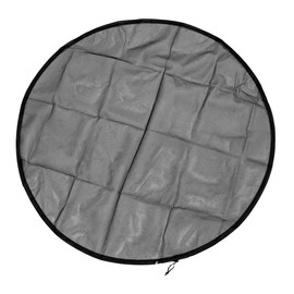 Black Mesh Cover for Rain Barrel with Drawstring, Water Collection Buckets Cover Rain Collection Barrels Netting Screen to Keep Leaves Fallen Mosquito and Debris Out (120cm)