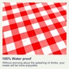 Hipinger Vinyl Square Tablecloth with Zipper and Umbrella Hole, Outdoor