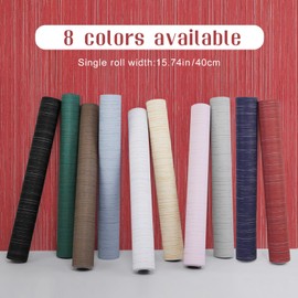 Qianglive Red Grasscloth Wallpaper Peel and Stick Wallpaper Texture Contact Paper 15.7"x1200" Vintage Wallpaper Removable Waterproof Wall Paper for Room Walls Cabinets Furniture Drawers Desk