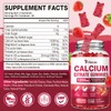 2 Pack Calcium Citrate Gummies 1200mg, Calcium Supplements for Women