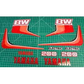 oracal Red graphics fits 1985 Yamaha BW200 BIG WHEEL decals autocollant stickers