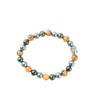 Jet International New Round Beads Stretch Bracelet Natural Genuine Gift