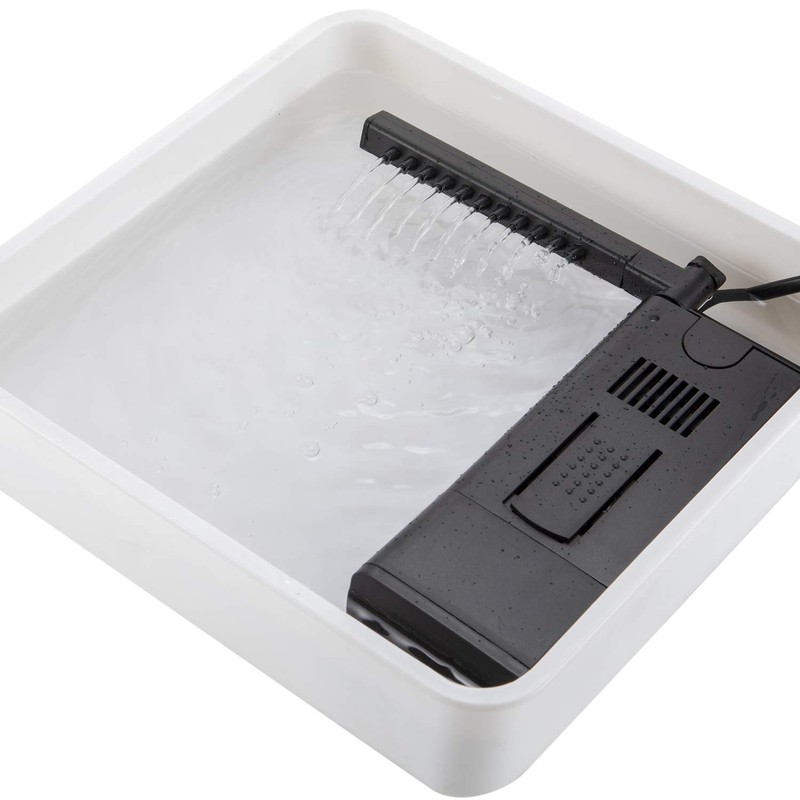 hygger 110GPH 7W Aquarium Power Filter Pump, Water Flow Adjustable,