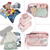 Llama Bella 5 Piece Diaper Bag Organizer Pouch Set, Clear