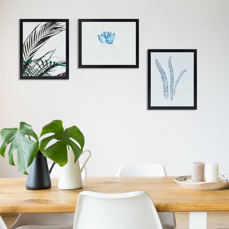 NAOKBOEE 8x12 Picture Frame in Black, Photo Frames with Plexiglass,