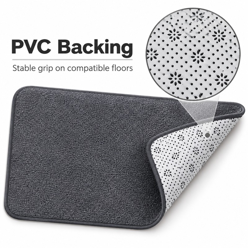 Flannel Floor Mat for Kitchen & Bathroom – Non-Slip Absorbent