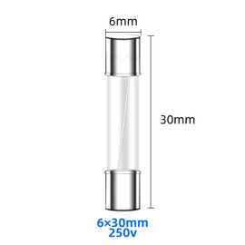 6x30mm 15A 250V Fast Blow Glass Fuses 15 Amp Fuse 250 Volt 0.24x1.18 inch F15AL250V Pack of 20