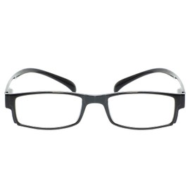 Calabria 762 Neck Hanging Blue Light Reading Glasses +2.75 Black Orange Stripes Men Women One Power Readers Long Temples