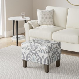 Spatial Order Home Decor | Dinah Collection Modern Storage Ottoman | Ottoman with Storage for Living Room & Bedroom(Blue Slate)