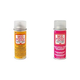 Mod Podge Clear Acrylic Sealer Bundle - 1469 Matte 12 oz & 1450 Super Gloss 11 oz