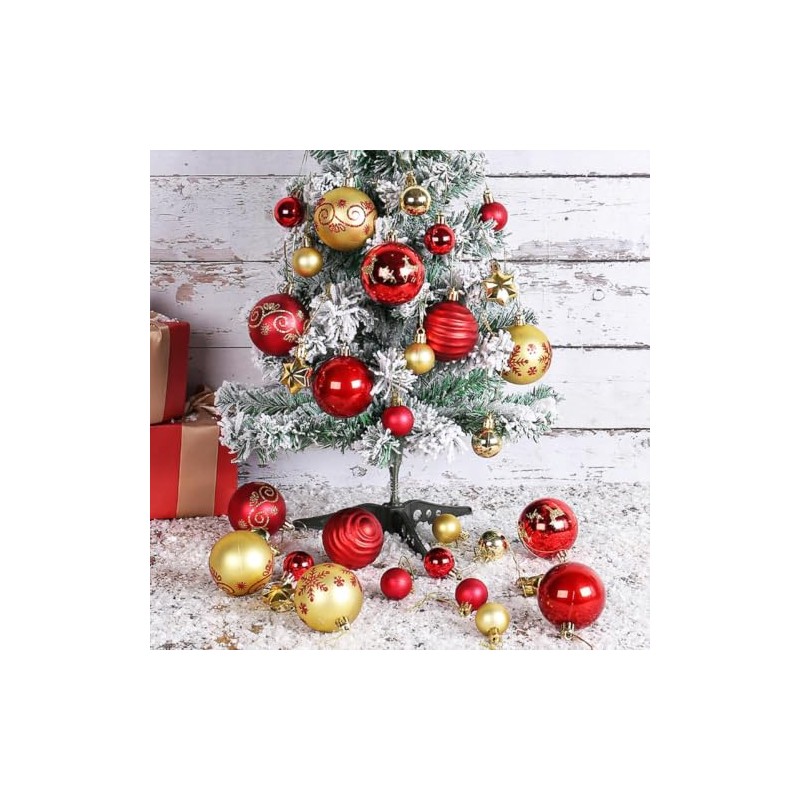 Kit de 44 Esferas Navideñas, Adornos de esferas de Navidads,