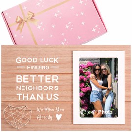 Sioial Good Luck Finding Better Neighbors Than Us-Neighbor Moving Away Gift-neighbour Farewell Gift-neighbour Goodbye Present-Funny Neighborhood Present-Picture Frame Photo Frame Present