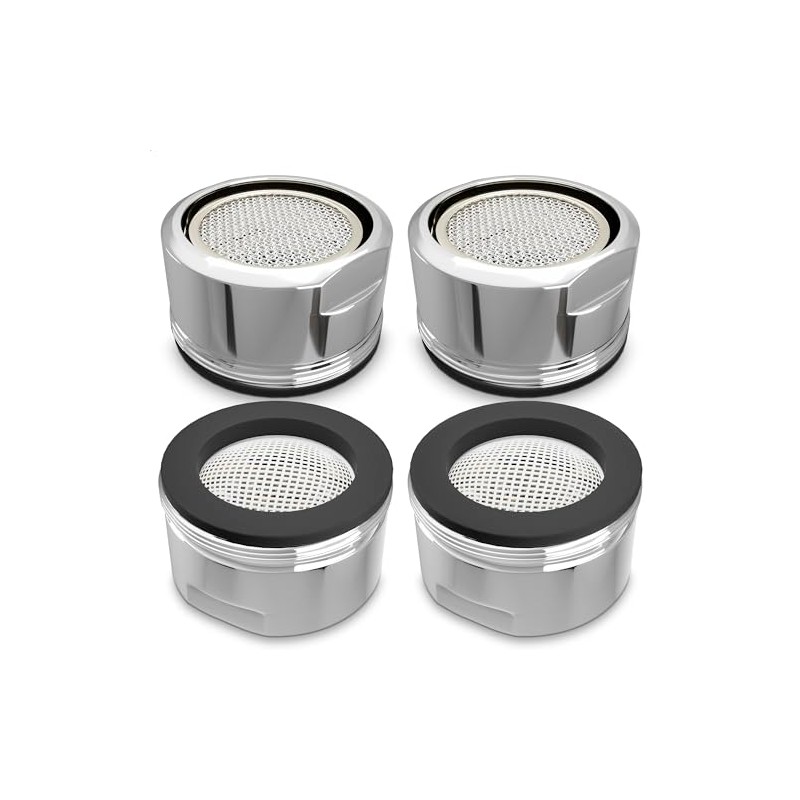 4Pcs Bathroom Faucet Aerator Replacement Set 15/16" 24mm, 2.2 GPM