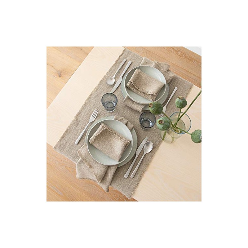 LinenMe Natural soft runner, linen, 45 x 250 cm