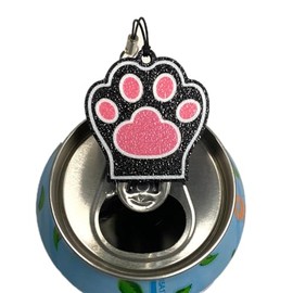 CTABPALS Soda Can Opener Pop Can Tab Opener With Keychain Strap Help for Long Nails,Kids,Sore Hands,Arthritis Cat Paw Pink
