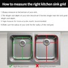 2Pack Sink Protectors for Kitchen Sink 13''x16''&11.2''x14.5'', Sink Rack for
