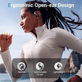 Renmou for Wireless Earbuds,Sport Bluetooth 5.4 Headphones,Over Ear Buds with Deep Bass Sound,60H Playtime Clear Calls Earphones Redesigned Comfort Fit with Earhooks for Running,Meeting,Workout