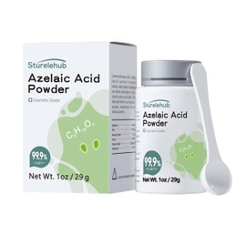 Ácido azelaico en polvo, 1 oz, 99,9 de pureza, grado cosmético, para cosméticos caseros.                                                              
